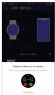 Add device Sw37 Please confirm on the devices Please add time adding devices in your window Usering