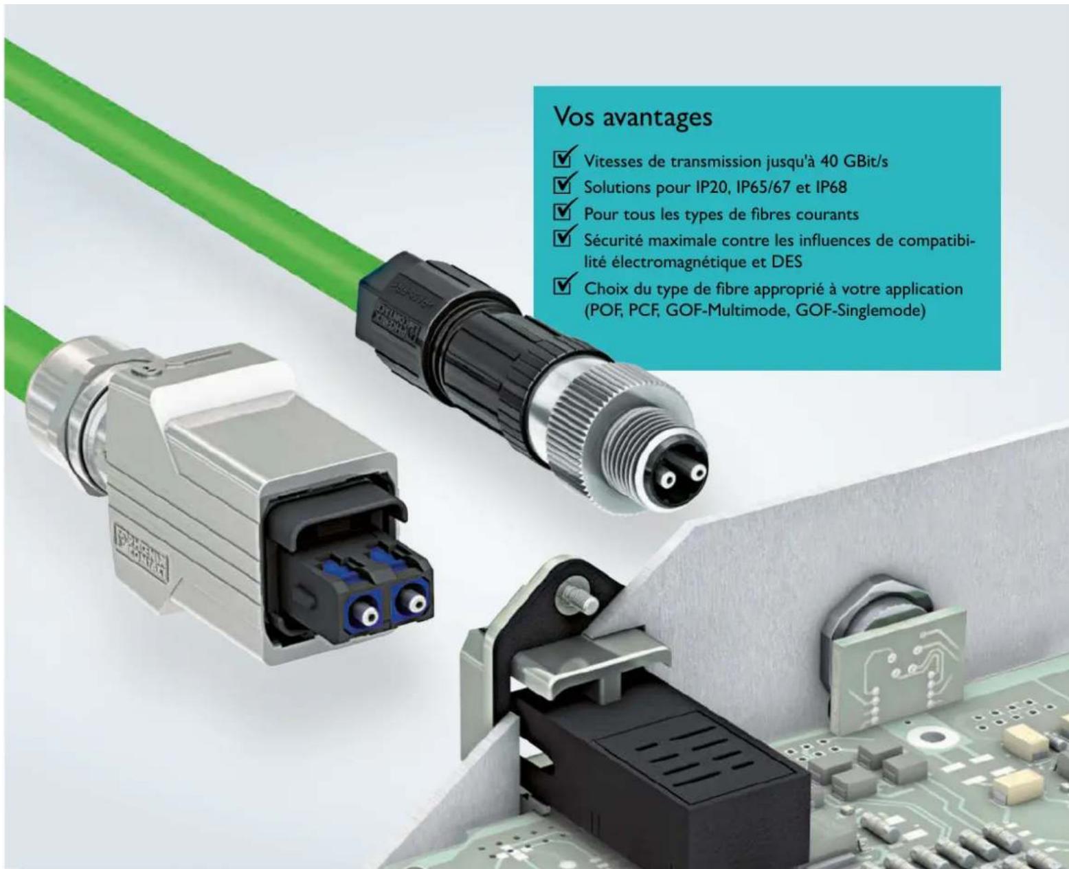 Phoenix Contact ETH-2S - Câblage fibre optique pour transmission de données pour réseaux et bus de terrain - 6
