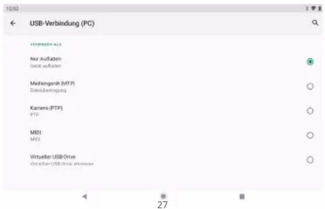 Dragon Touch NotePad 102 - Ändern Sie die USB-Computerverbindung. - 1