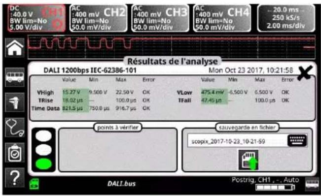 METRIX ScopiX IV OX 9304 - Mesures (DALI) - 1