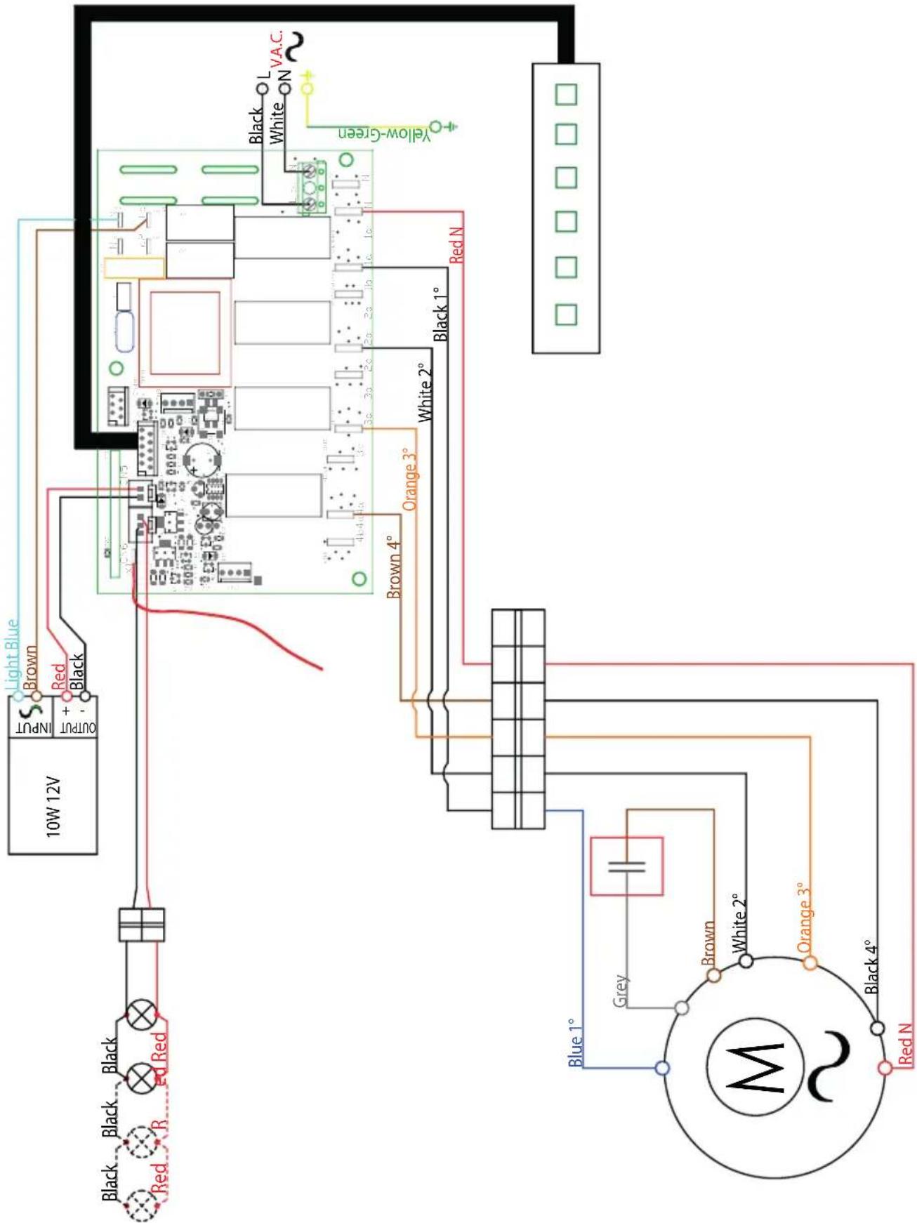 Zephyr ZPO-E36AS - SCHÉMA DU CIRCUIT DE MOTEUR INTERIEUR - 1