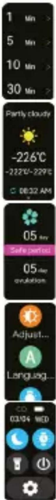 1 Min > 5 Min > 10 Min > 30 Min > Partly cloudy -226°C -222°C~229°C 08:32 AM 05 min Safe period 05 min evolution Adjust... A Language... CD 03/04 NED