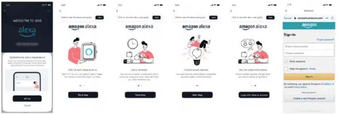 welcome to use alexa Click to show the store user guide 9:41 Click to show the store user guide 9:41 Click to show the store user guide 9:41 Click to show the store user guide 2:18 Amazon Cancel - account.amazon.com Amazon Sign-in Forgot password? Email or phone number Amazon password Show password Keep me signed it. Choose Sign-in By continuing, you agree to Amazon's Conditions of Use and Privacy Policy. New (Amazon) Create a new Amazon account