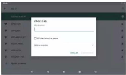 Dragon Touch M7 - Sélectionnez un réseau Wi-Fi disponible auquel vous pouvez connecter: - 1