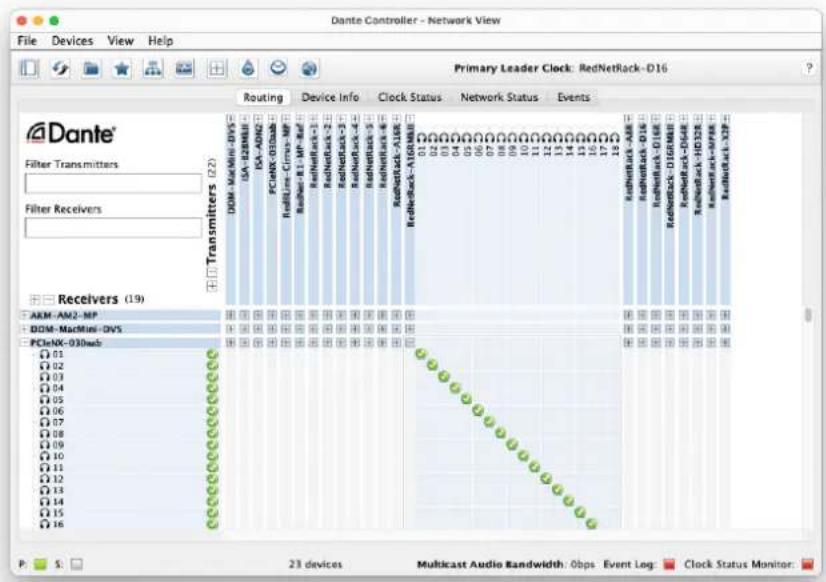 FOCUSRITE RedNet PCIeNX - Utilisation du contrôleur Dante - 1