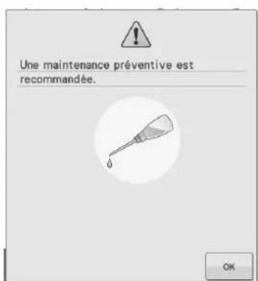 BABY LOCK Capella - À propos du message de maintenance - 1