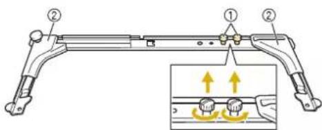 BABY LOCK Capella - Fixation du support du cadre à broder - 1
