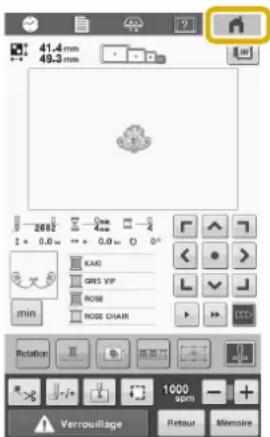 BABY LOCK Capella - ■ Continuer la broderie - 2
