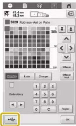 BABY LOCK Capella - Enregistrement de la table de fils personnalisés sur un support USB - 1