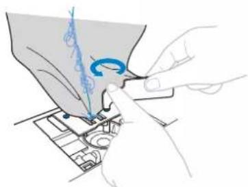 BABY LOCK Aventura 2 - Utilisez le tournevis en forme de L (ou de disque) fourni pour desserrer les deux vis de la plaque a aiguille. - 1