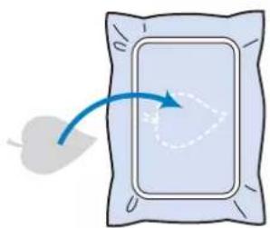 BABY LOCK Aventura 2 - ■3. Fixation de la piece d'appliqué sur le tissu de base - 1