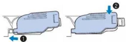 BABY LOCK Aventura 2 - Replacez le capot du compartmente a canette. - 1