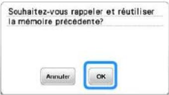 BABY LOCK Aventura 2 - Fixez le cadre de broderie, puis appuyez sur .ok - 1