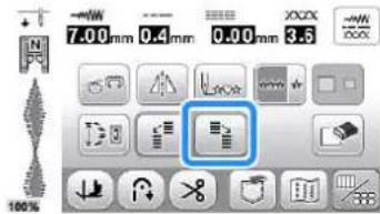 BABY LOCK Aventura 2 - Appuyez sur pour afficher I'ecran de modification, puis appuyez sur - 1