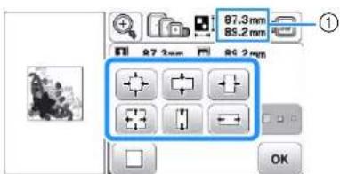 BABY LOCK Aventura 2 - Selectionnez le sens dans lequel modifier la taille. - 1