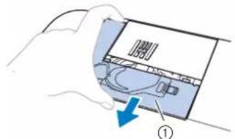 BABY LOCK Aventura 2 - Si le capot de la plaque a aiguille est maintainu par une vis - 2