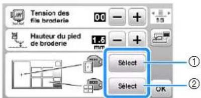 BABY LOCK Aventura 2 - Modification des couleurs d'arrière-plan des motifs de broderie - 2