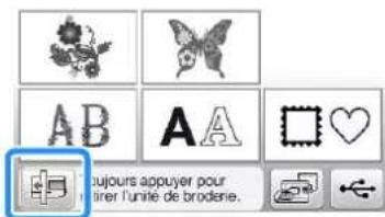BABY LOCK Aventura 2 - Retirez le cadre de broderie. - 2