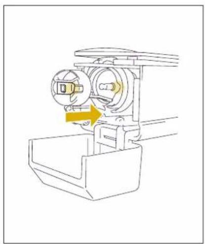 BABY LOCK Intrepid - Changing the Bobbin Cambio de la bobina Changement de canette - 2