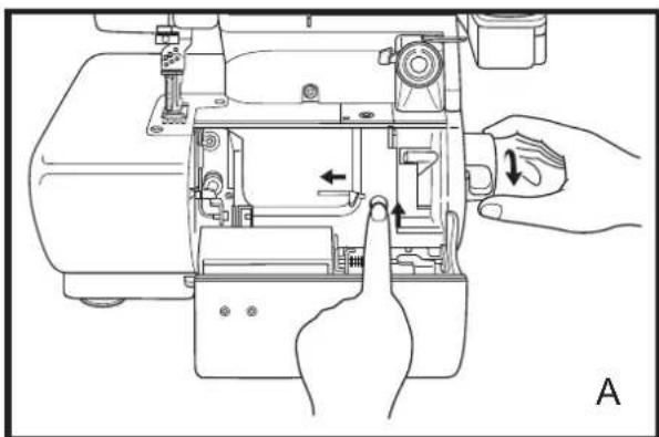 BABY LOCK Cover Stitch - VERROUILLAGE DE LA MACHINE POUR L'ENFILAGE - 1