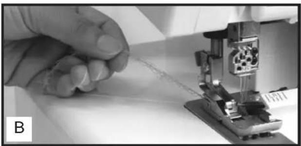 BABY LOCK Evolution - Points de chaînette/recouvrement : - 2