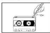 SAMSUNG MAX-X56 - Précautions concernant les cassettes audio - 2