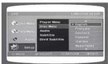 SAMSUNG MAX-DG86 - Configuration de la langue - 5