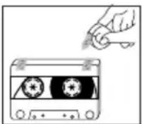 SAMSUNG MX-C630D - Précautions à prendre avec les cassettes audio - 3