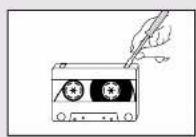 SAMSUNG MAX-DA75 - Précautions à prendre avec les cassettes audio - 2