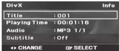 SAMSUNG MAX-DG89T - Accéder à un titre - 2