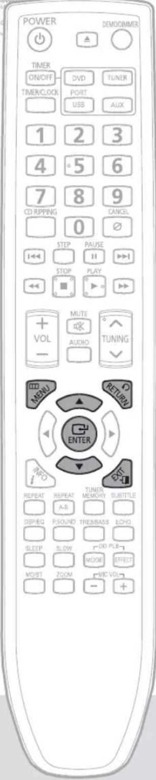 SAMSUNG MAX-DG89T - Configuration du type de l'écran du téléviseur - 1