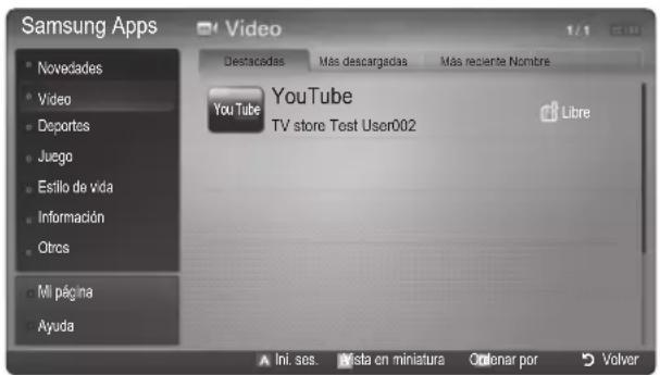 SAMSUNG UE37C6530UW - Samsung Apps - 1