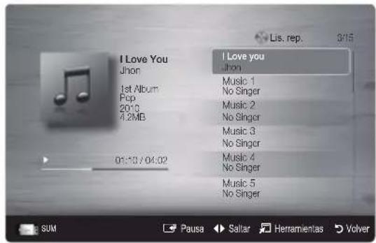 SAMSUNG UE37C6530UW - Reproducción de música - 1