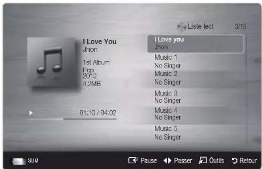 SAMSUNG UE37C6530UW - Lecture de musique - 1