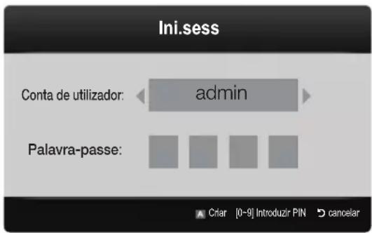 SAMSUNG UE37C6530UW - Início de sessão da conta - 1