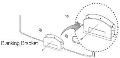 SAMSUNG UE37C6530UW - Assembling the Blanking Bracket - 1