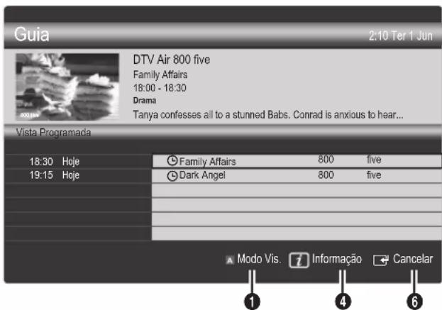 SAMSUNG UE37C6530UW - Utilização da função Vista Programada - 1