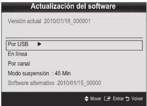 SAMSUNG UE37C6530UW - Actualización del software - 1