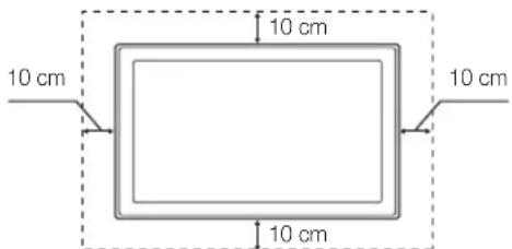 SAMSUNG UE37C6530UW - Manutenção de um espaço de instalação seguro - 2