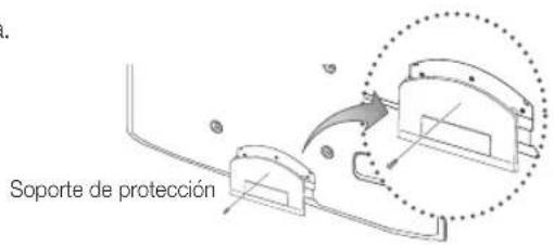 SAMSUNG UE37C6530UW - Montaje del soporte de protección - 1