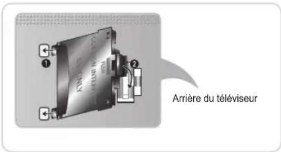 SAMSUNG UE40D6540UQ - Connexion de l'adaptateur de carte CI - 1