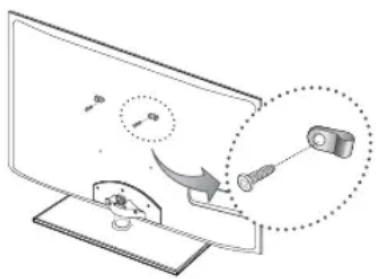 SAMSUNG UE40D6540UQ - Per evitare una eventuale caduta del televisore - 1