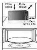 SAMSUNG MW8123ST - Installing Your Microwave Oven - 1