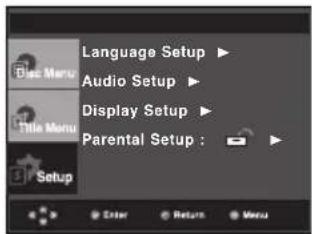 SAMSUNG DVD-P290K - Setting Up the Rating Level - 1