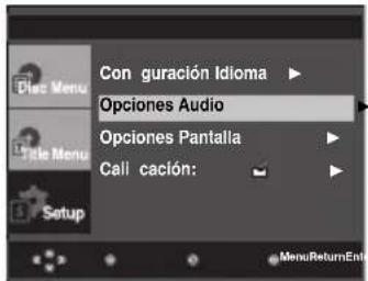 SAMSUNG DVD-P290K - Con guración de las opciones de audio - 1