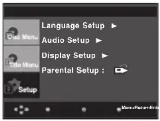 SAMSUNG DVD-P290K - Using the Setup Menu - 1