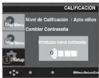 SAMSUNG DVD-P290K - Cambio de contraseña - 5