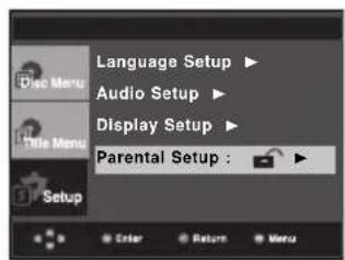 SAMSUNG DVD-P290K - Setting Up the Rating Level - 2