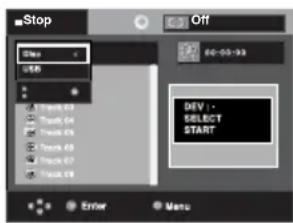 SAMSUNG DVD-P290K - To Select DEV (storage media device) - 1