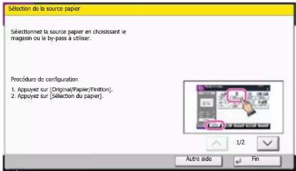 KYOCERA TASKalfa 7002i - Sélectionner [Aide] sur le panneau. - 3